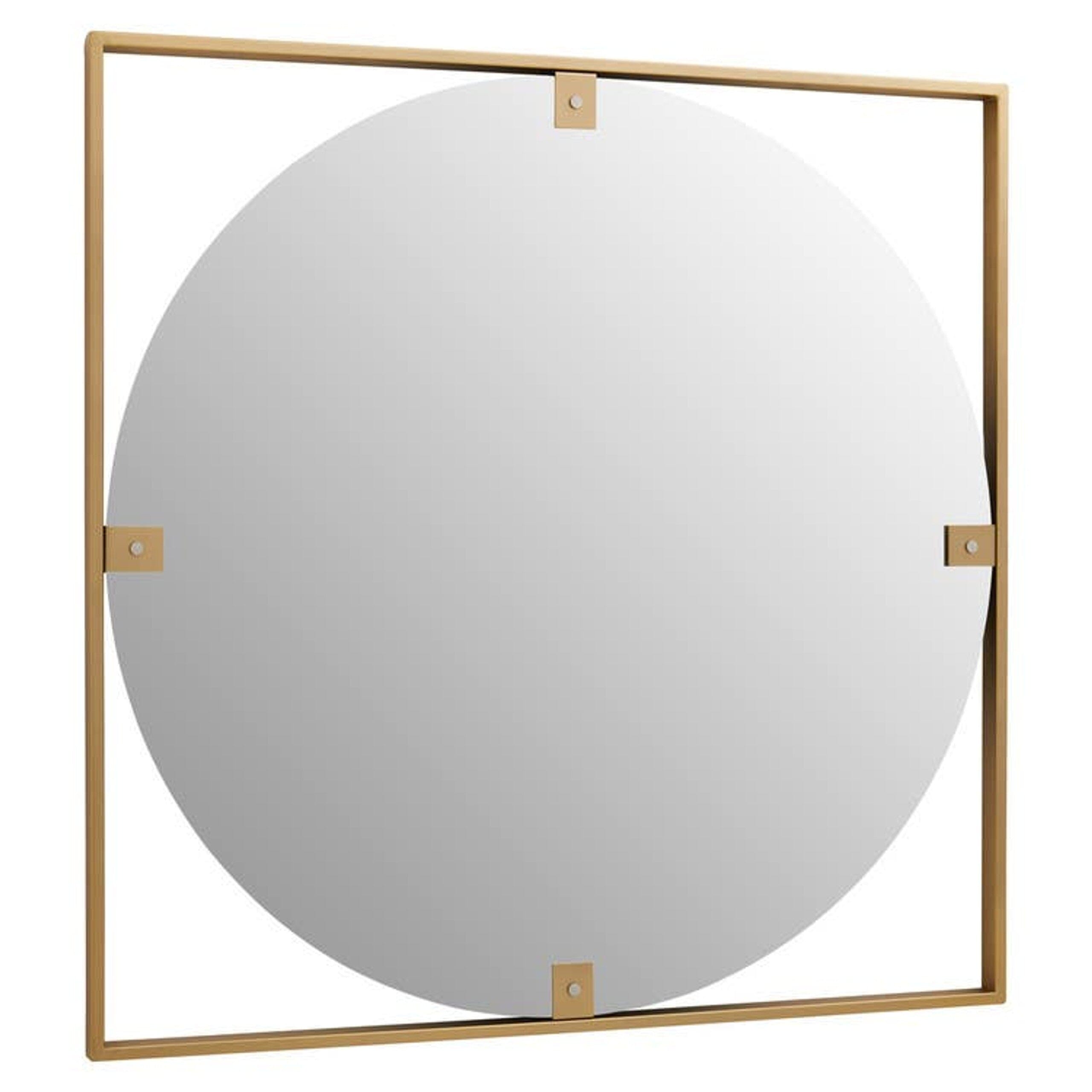 Julieta Gold Square Wall Mirror Accessories