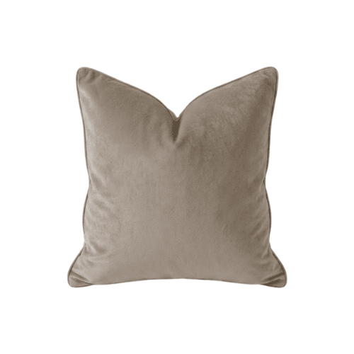Juniper Mink Velvet Feather Filled Cushion- 45x45cm Textiles
