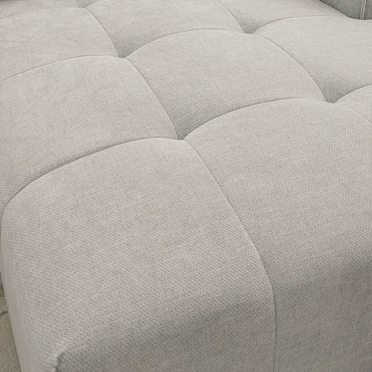 Kace Cloud Grey Boucle Tufted Sofa Range Sofa