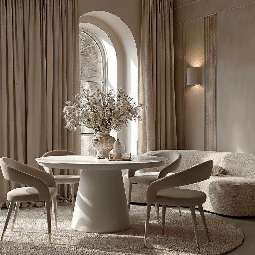 Katrina Concrete Indoor/Outdoor Round Dining Table Furniture