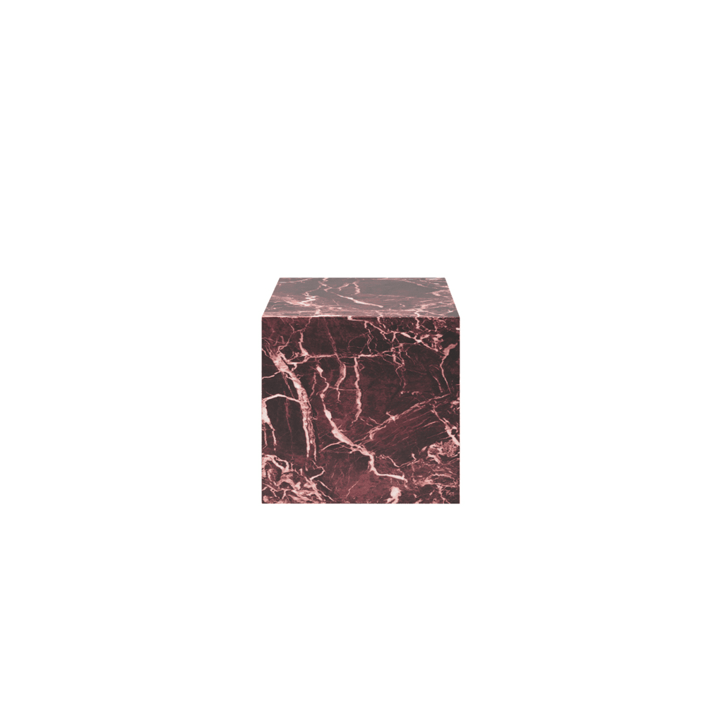 Kennedy Burgundy Marble Side Table Furniture