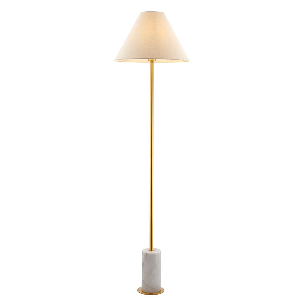 Kiara Gold & Marble Floor Lamp Lighting