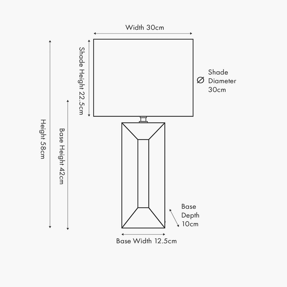Kimia White Ceramic Table Lamp Lighting