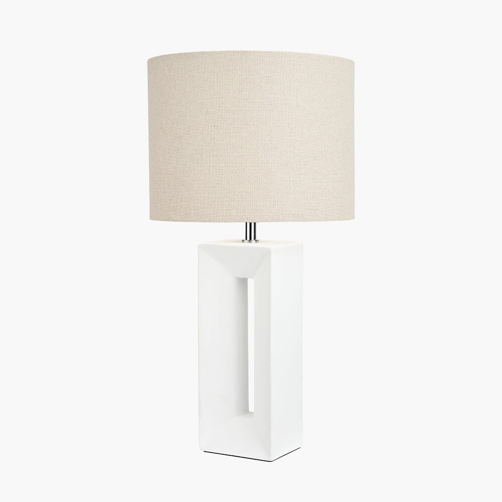 Kimia White Ceramic Table Lamp Lighting