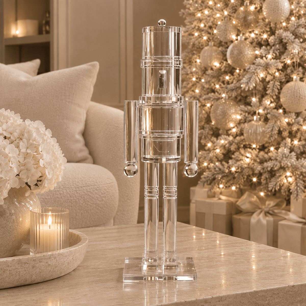 Large Decorative Perspex Nutcracker Ornament Accessories