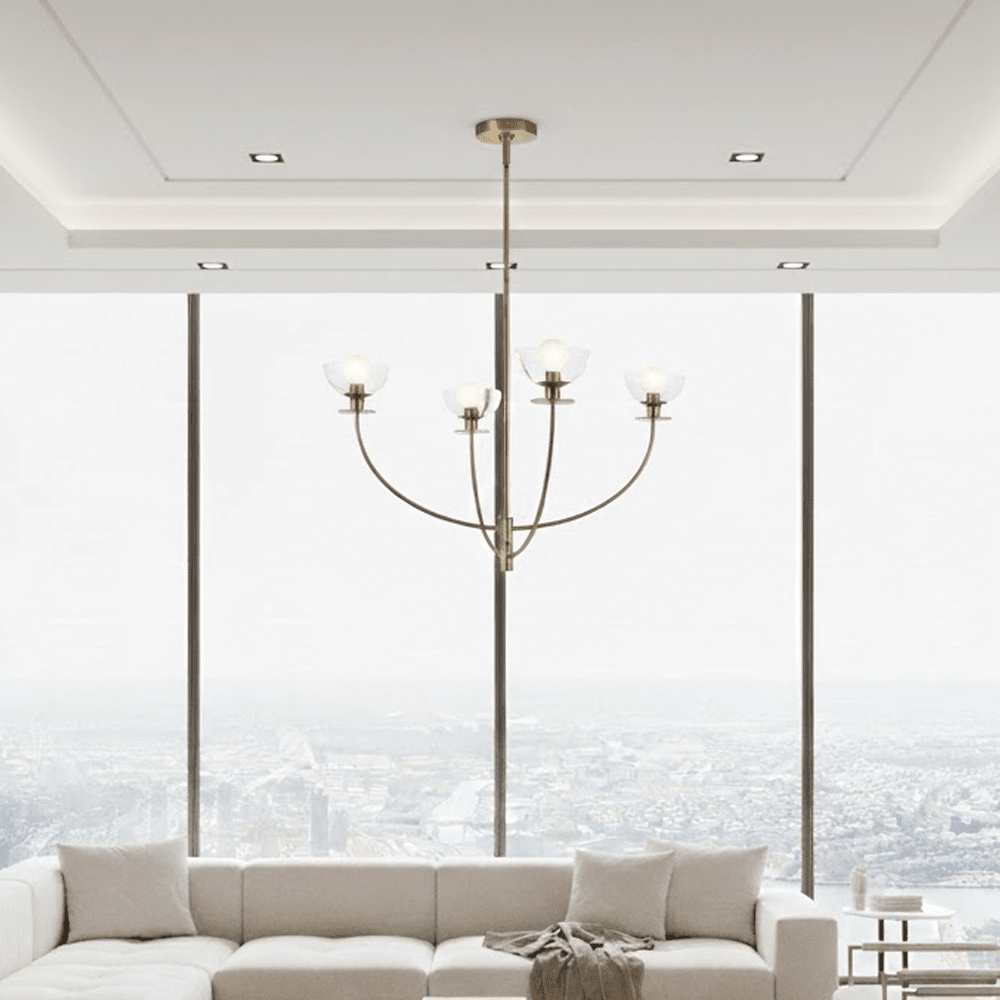 Larkspur Gold 4 Light Pendant Ceiling Light Lighting