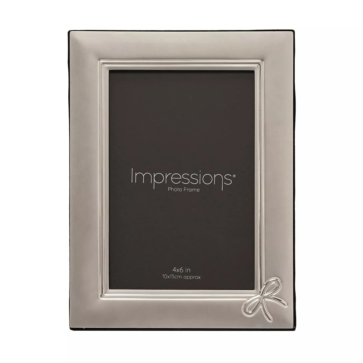 Leonie Silver Bow Detail Photo Frame - 4x6" Accessories