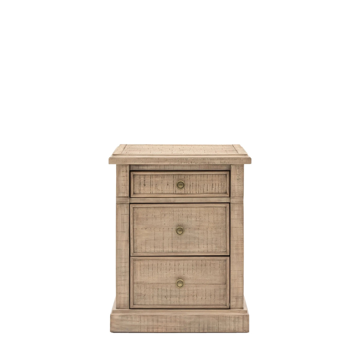 Lilliana Luxury 3 Drawer Bedside Table with Brass Handles Furniture