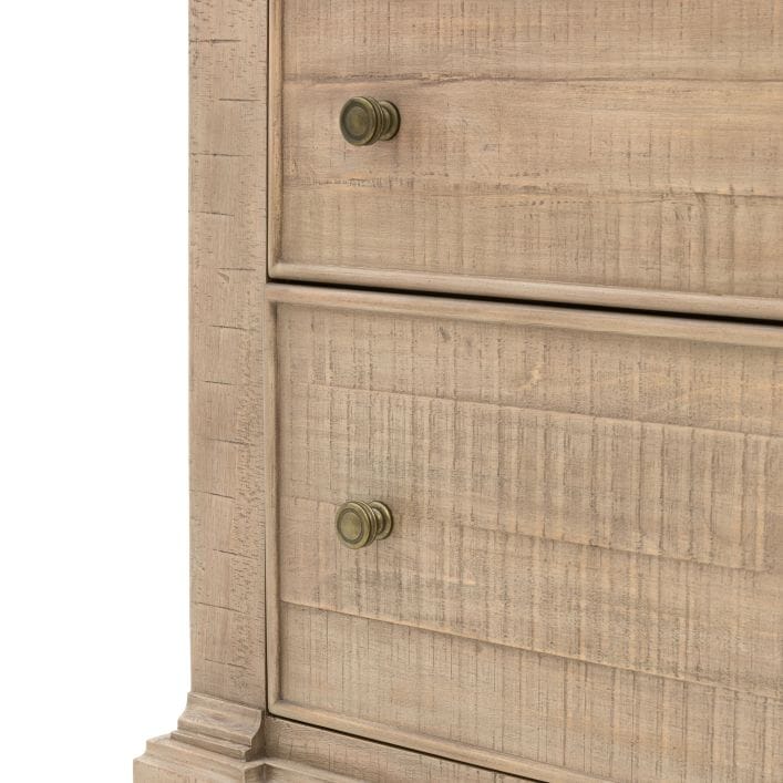 Lilliana Luxury 7 Drawer Chest with Brass Handles Furniture