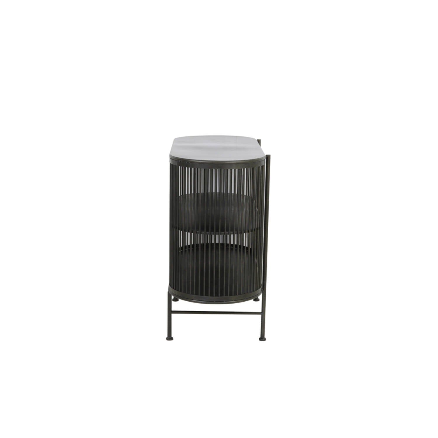 Liva Black Metal Shelving Unit Furniture