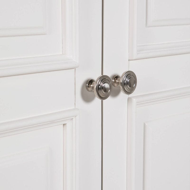 Louvre White Wooden 3 Door Wardrobe Furniture
