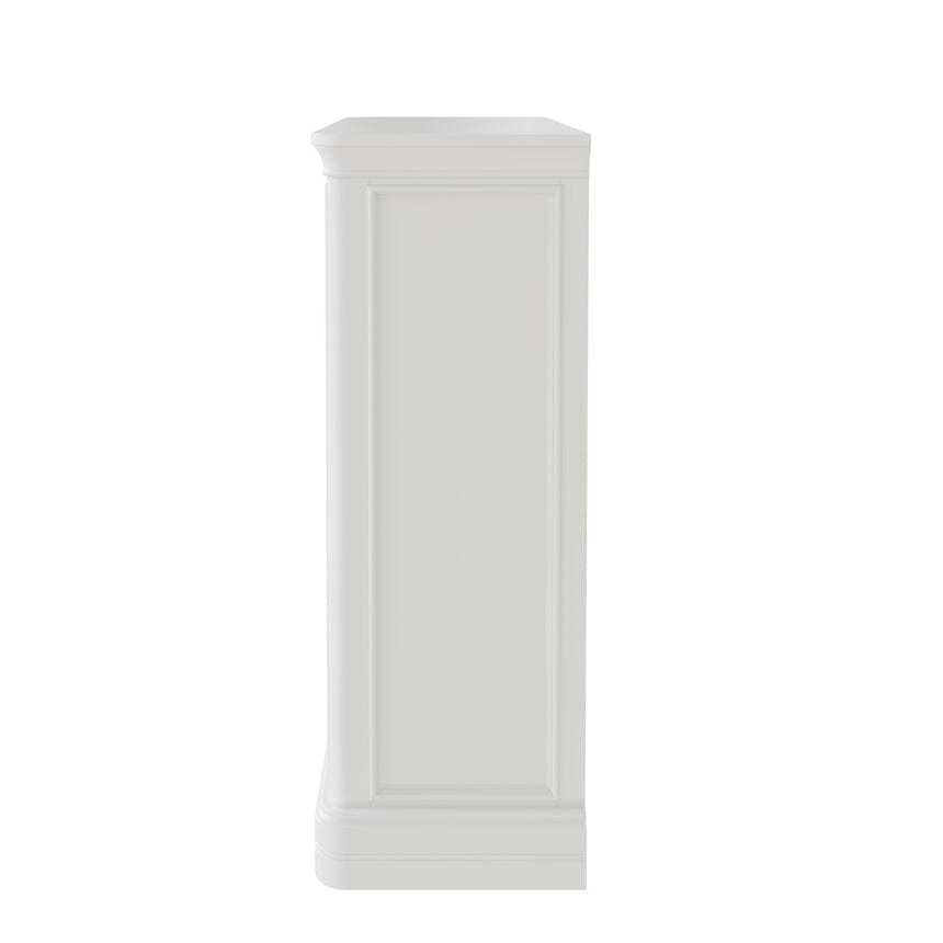 Louvre White Wooden 8 Drawer Chest Furniture