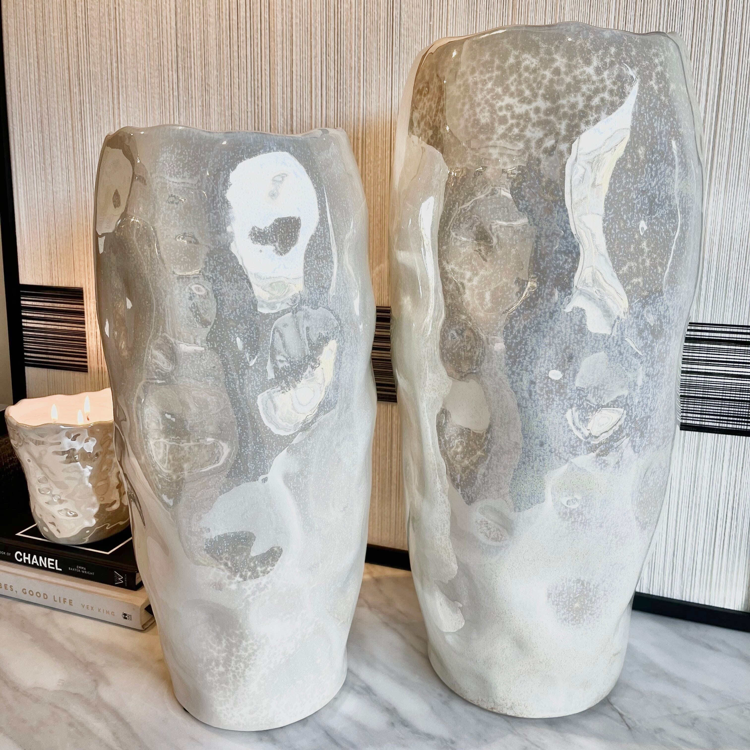 Lucienne Pearlescent Abstract Decorative Vase Accessories