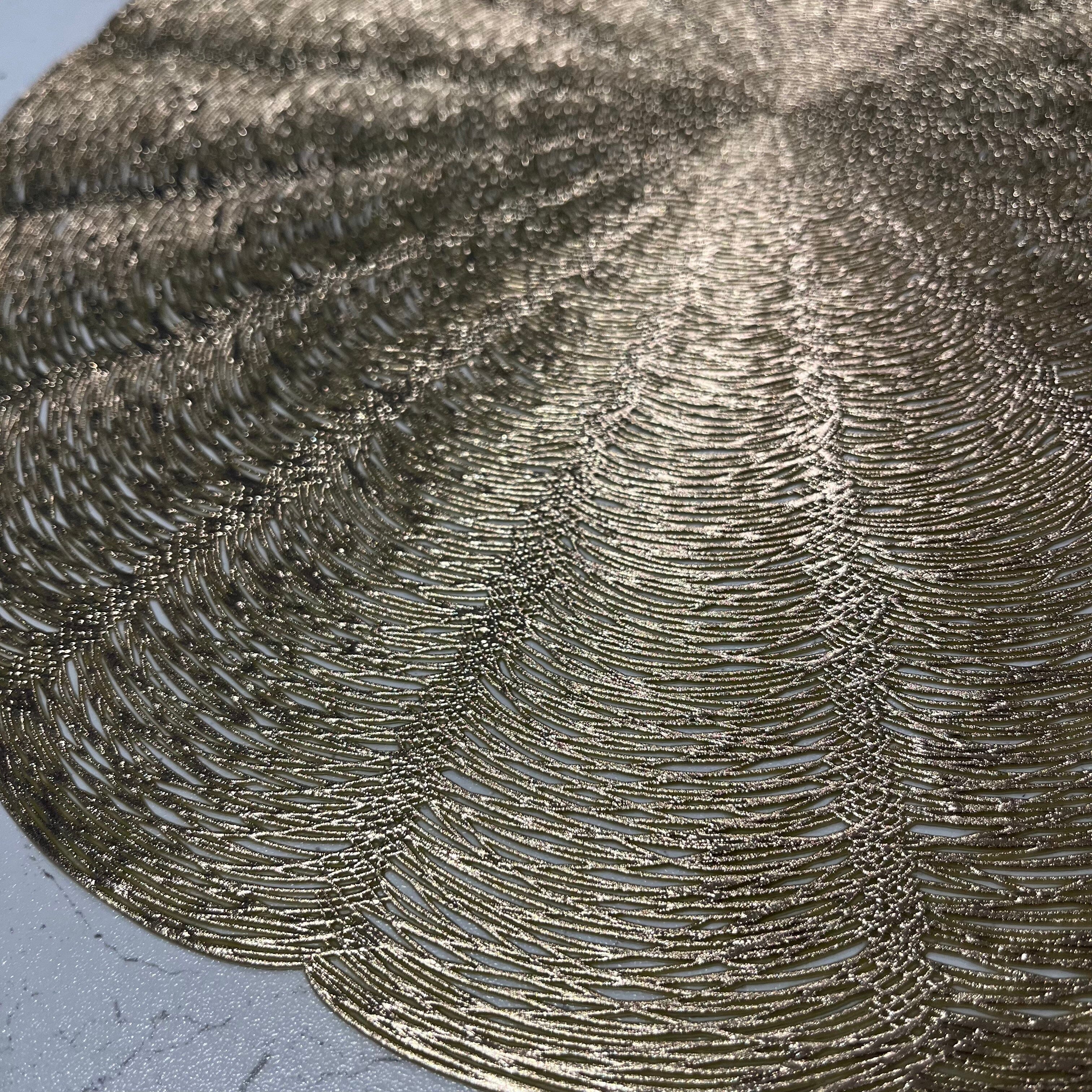 Lyra Gold Round Placemat Accessories