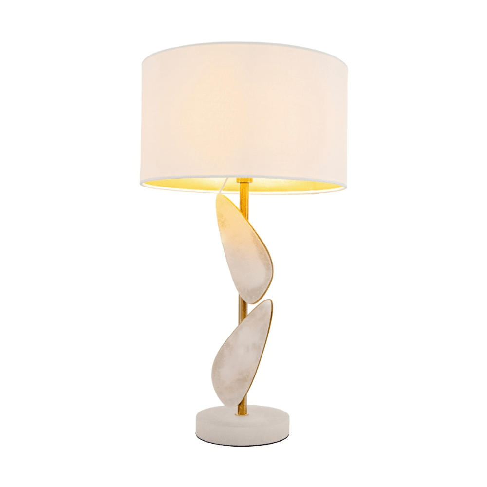 Maddie Luxury Brass & Alabaster Table Lamp Lighting