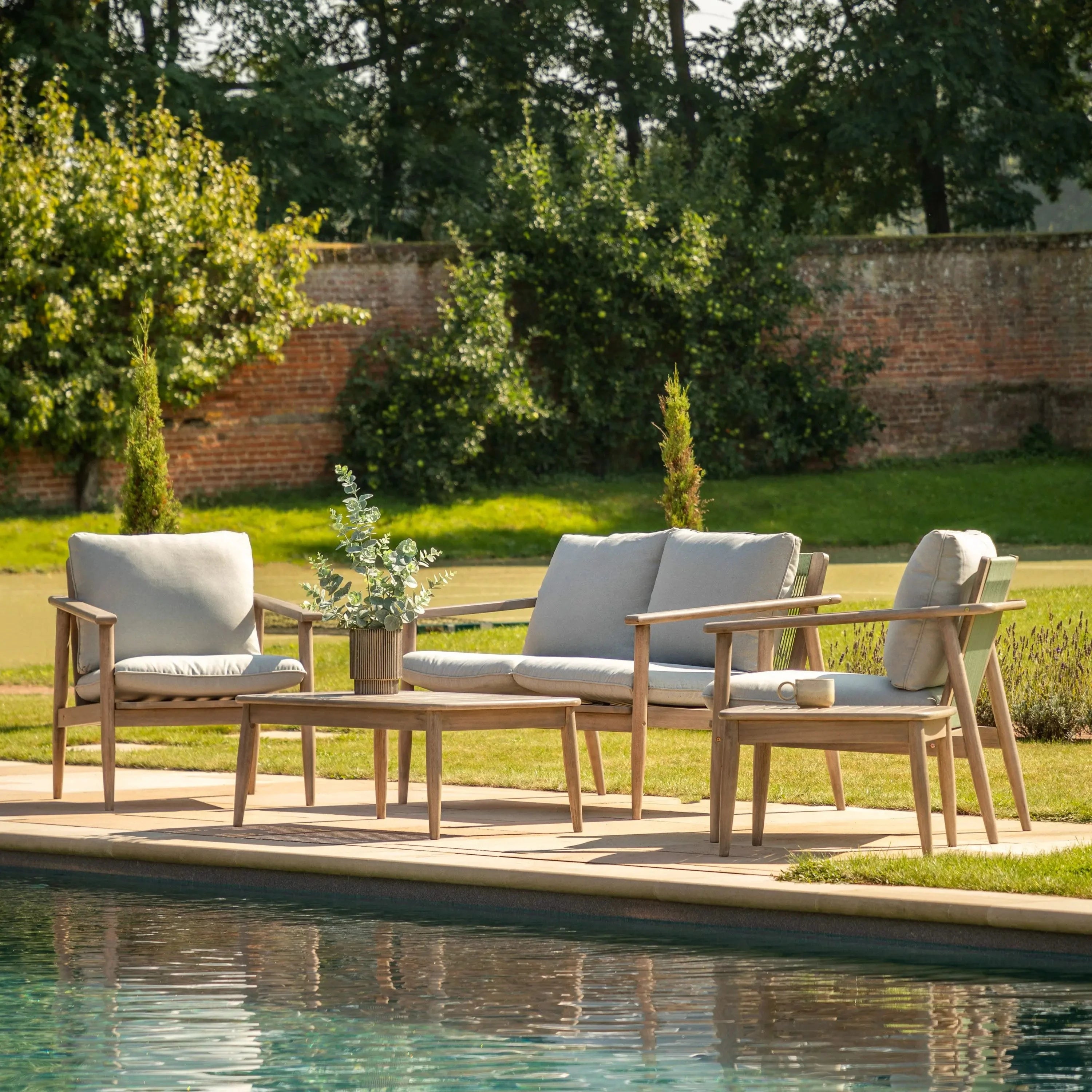 Malaga Grey Outdoor Lounge Set Outdoor