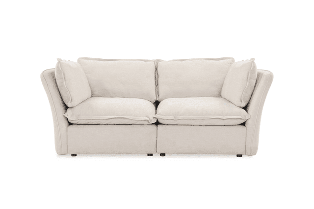 Mallow Coastal Weave 2 Seater Sofa with Storage Footstool Sofa