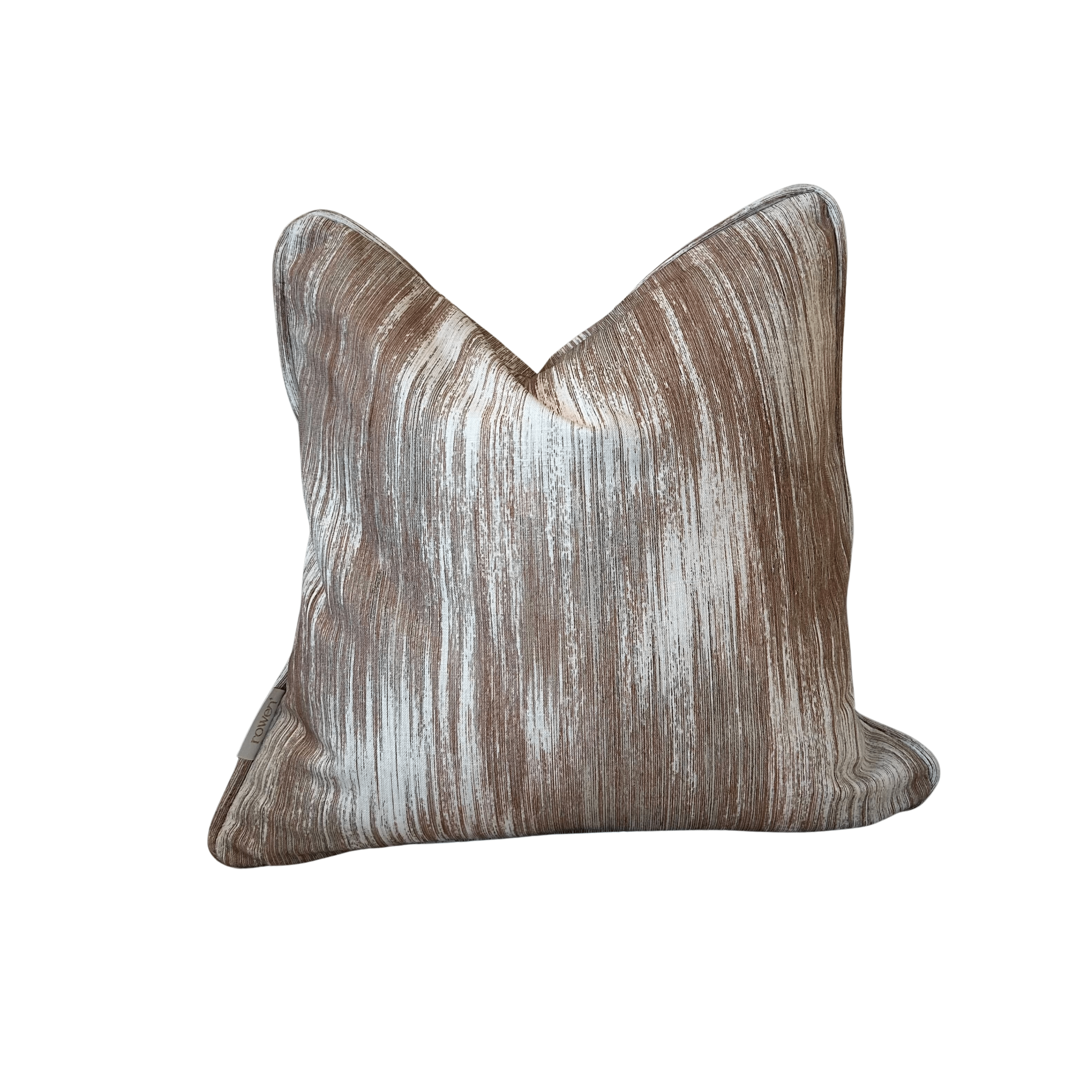 Marat Copper & Cream Abstract Patterned Cushion- 50x50cm
