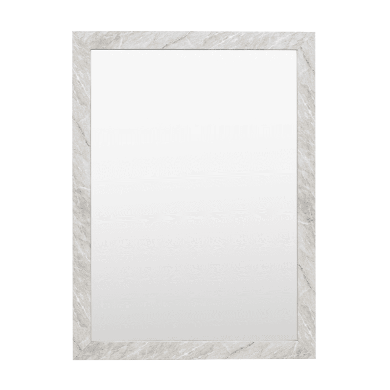 Marcie Medium White Marbled Wall Mirror Accessories