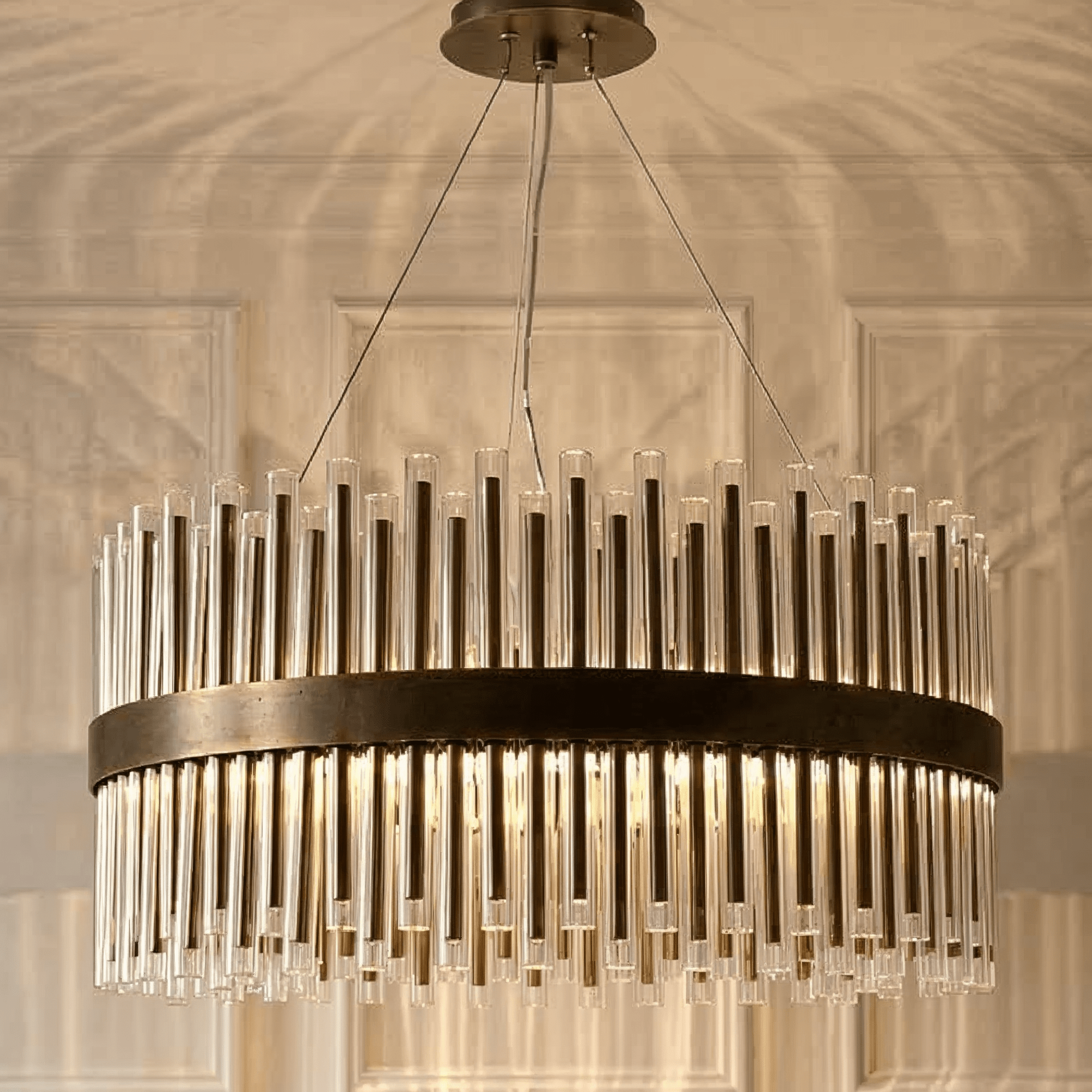 Maribelle Large Premium Gold Round Chandelier Lighting