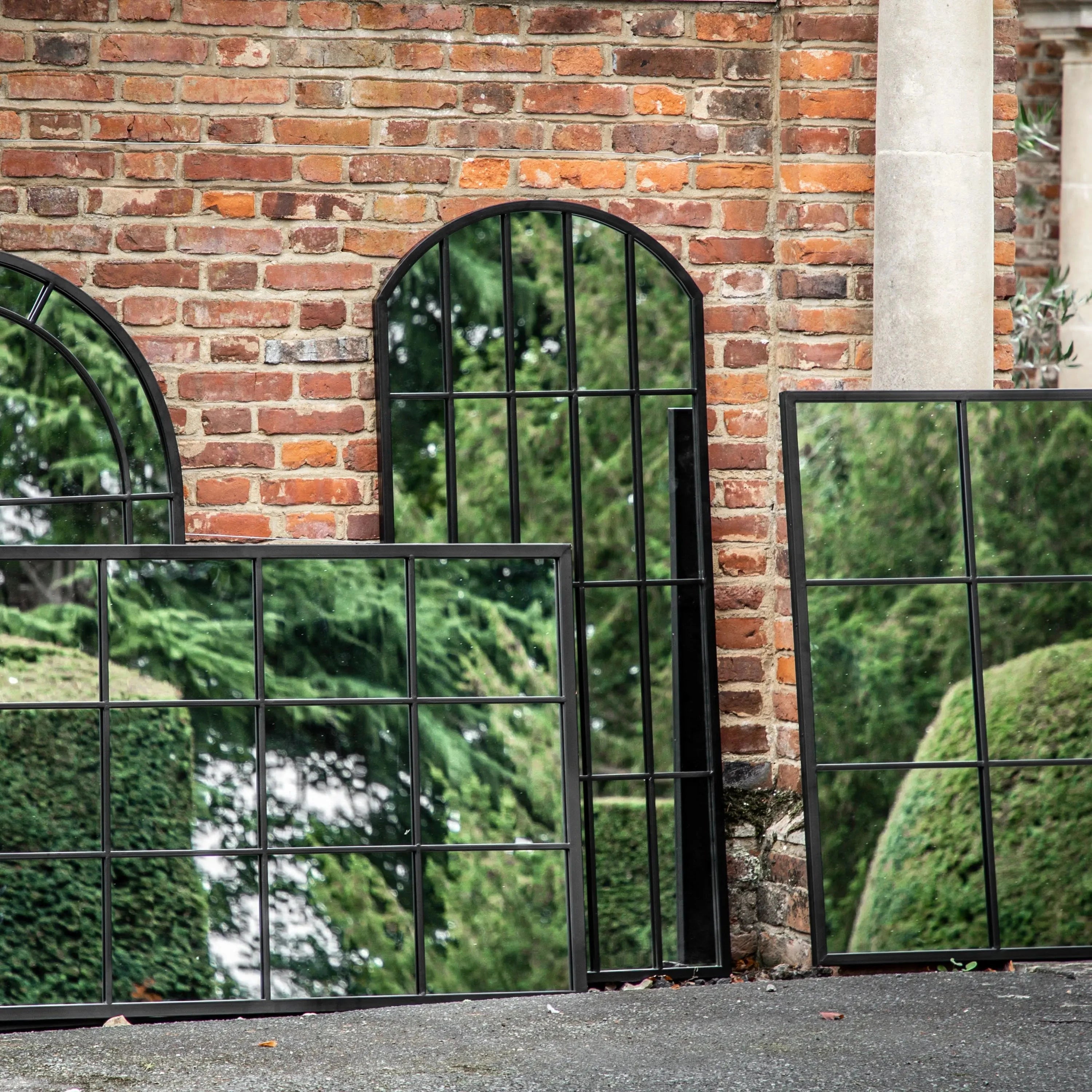Martic Black Outdoor Mirror Outdoor