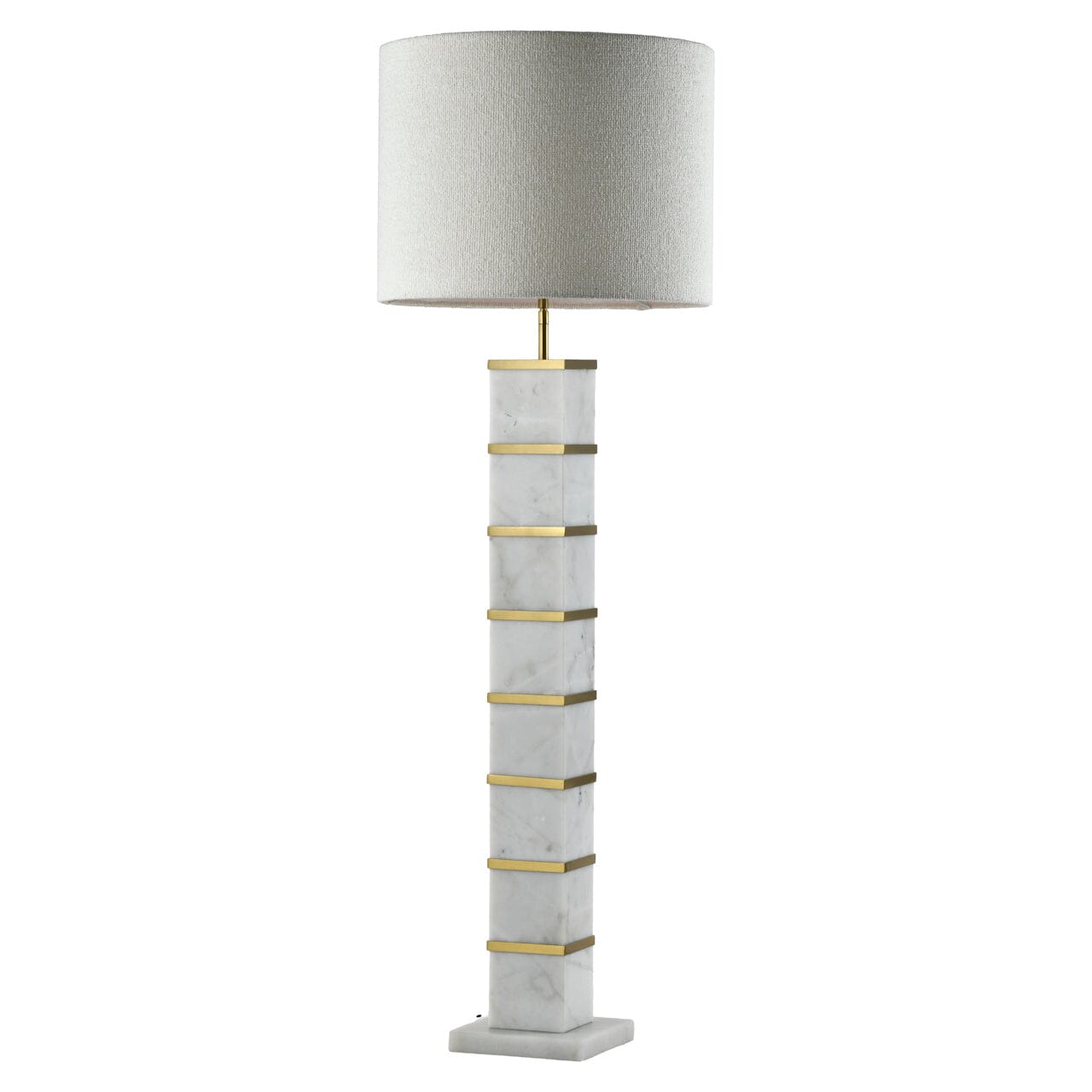 Maryam Premium Marble Floor Lamp with Gold Detail Lighting