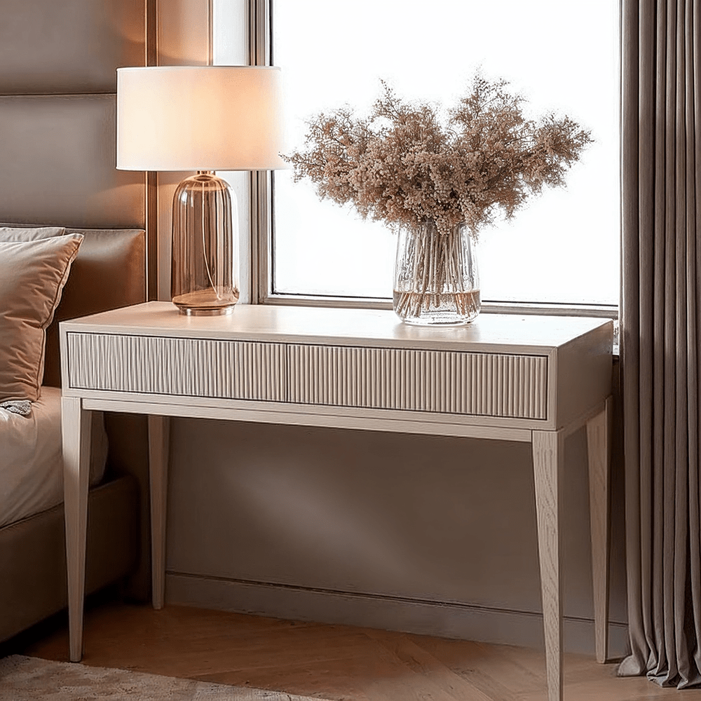Metropolitan Warm Grey Premium Dressing Table / Desk Furniture