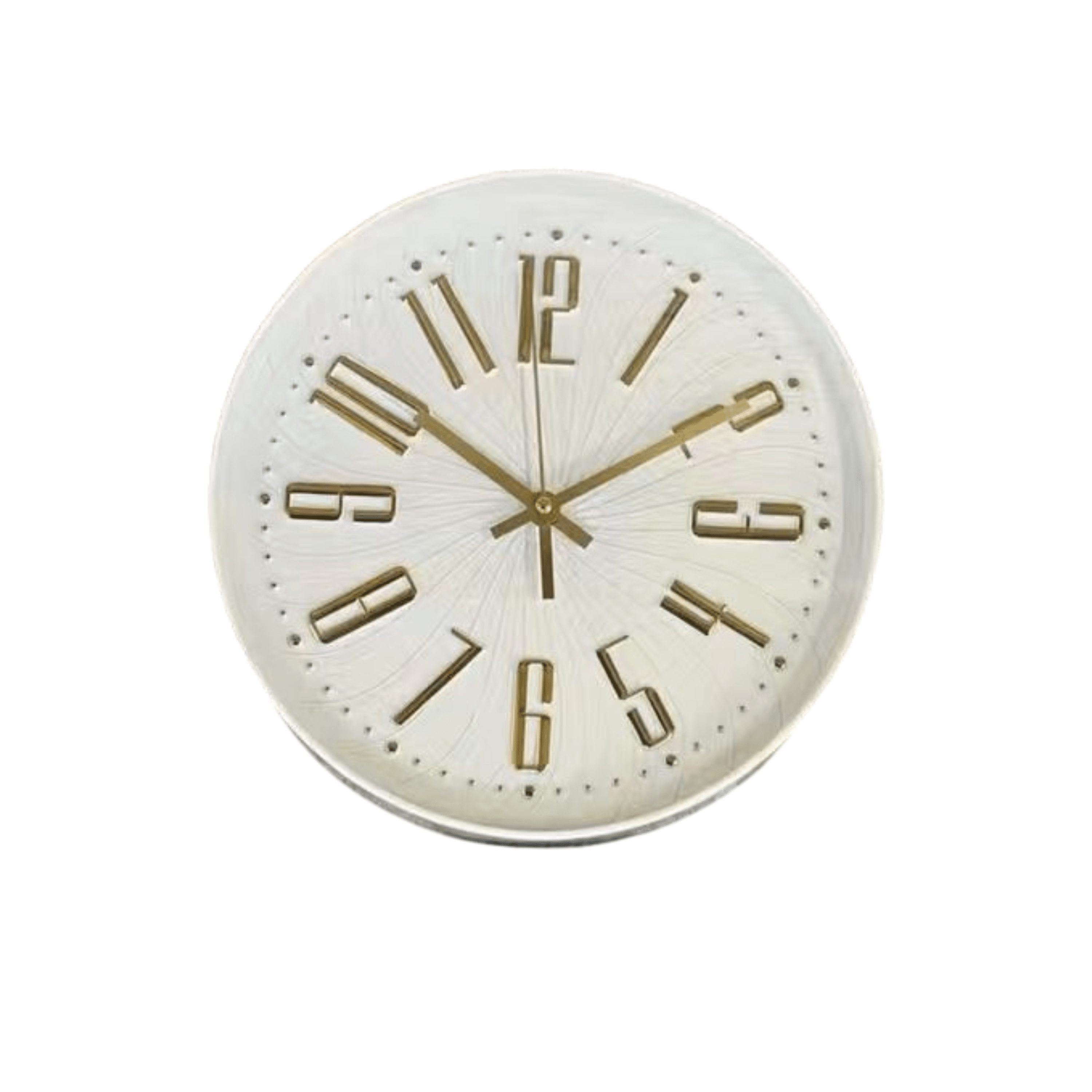 Mincio Cream & Gold Clock Accessories