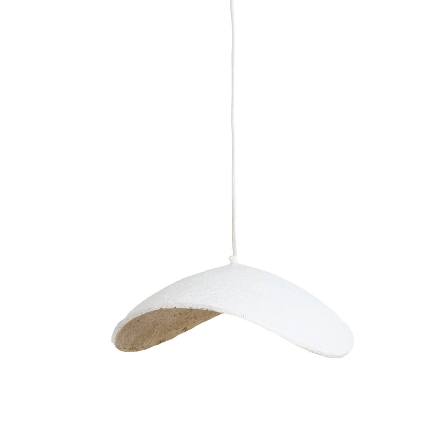 Montrose Cream & Antique Brass Organic Ceiling Light Lighting