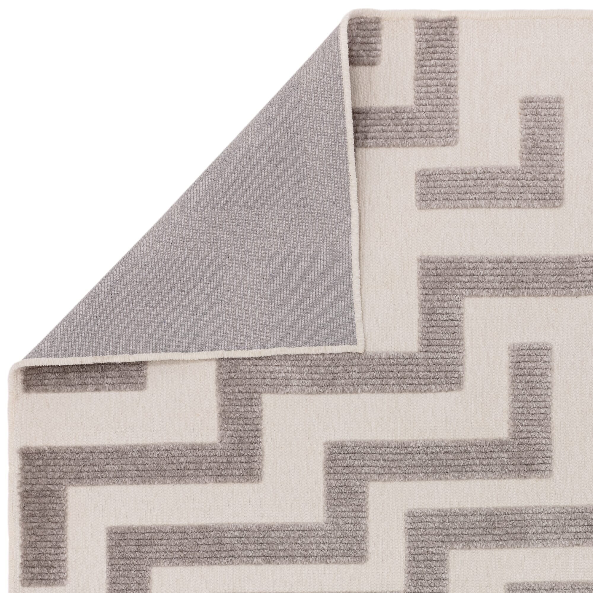 Morocco Grey & Cream Geometric Rug