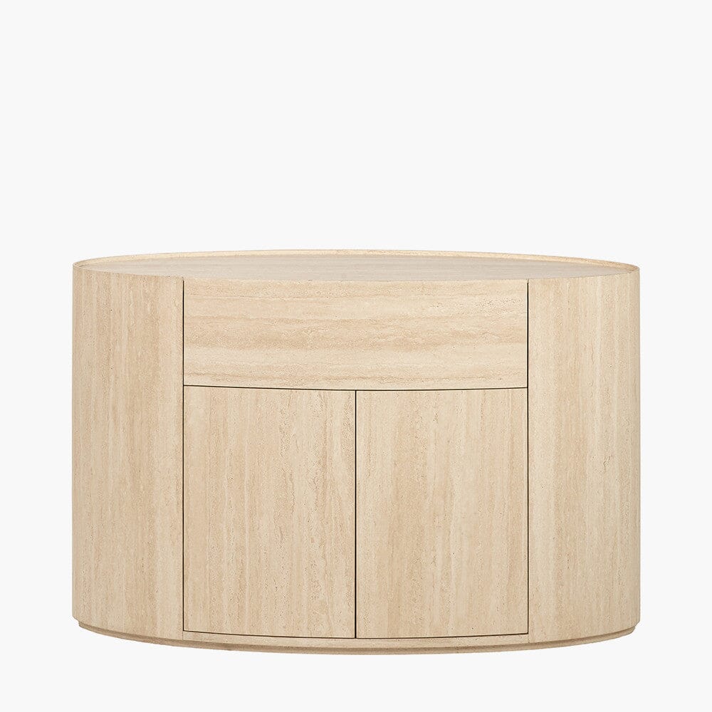 Moxin Travertine Effect 2 Door Sideboard Furniture