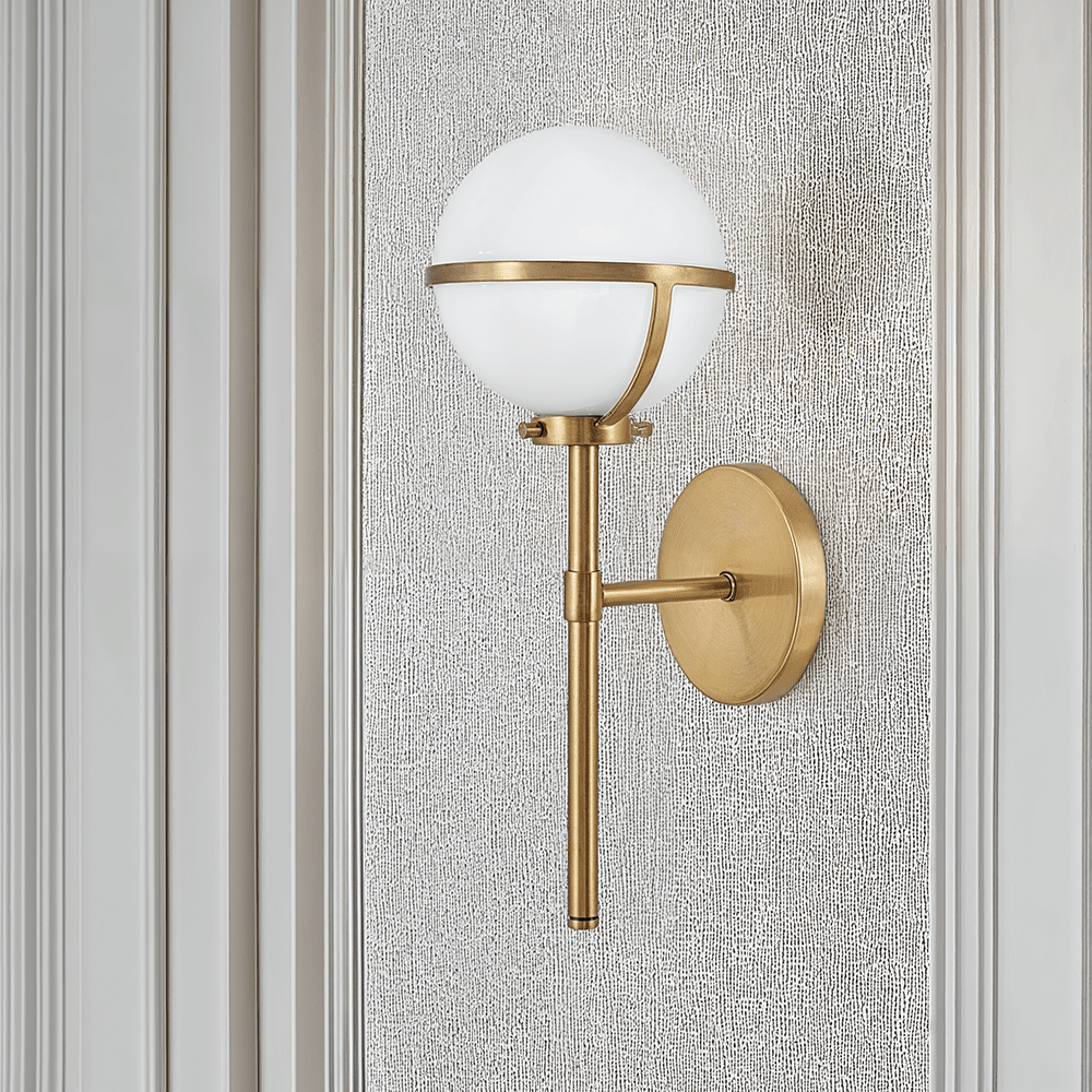 Nancy Gold Orb Detail Wall Light Lighting