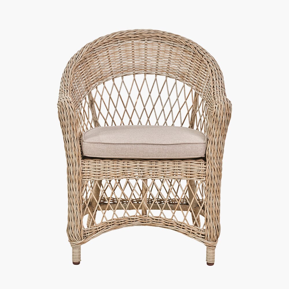 Naxos Outdoor Wicker Woven 6 Seater Dining Set Outdoor