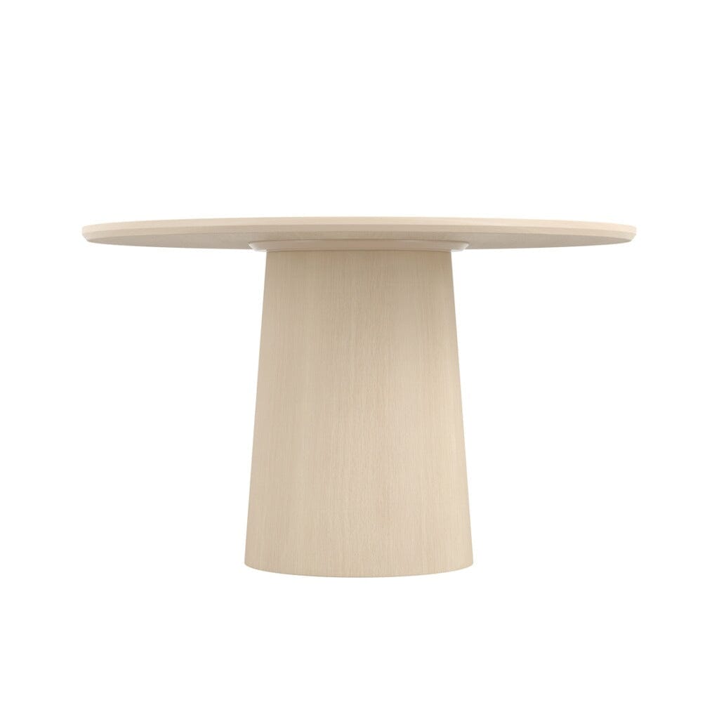 Novie Light Wood Effect Round Dining Table Furniture