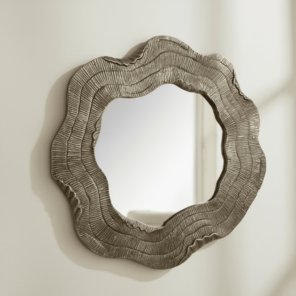Orielle Gold Abstract Mirror Accessories
