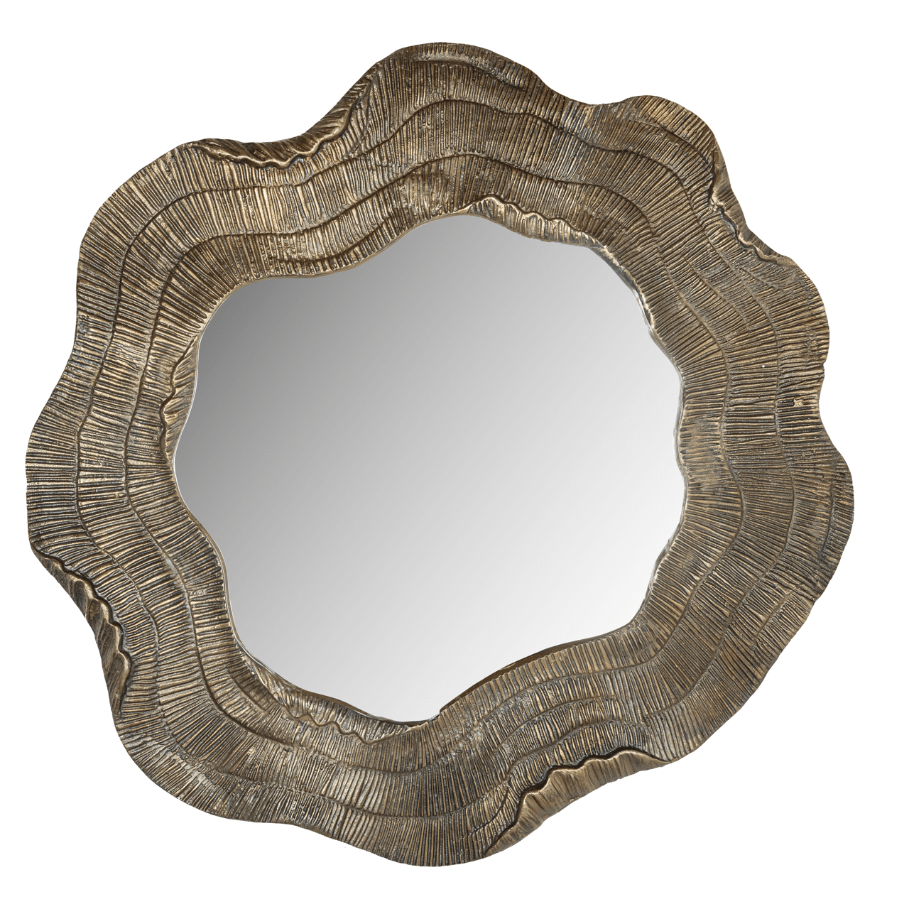 Orielle Gold Abstract Mirror Accessories