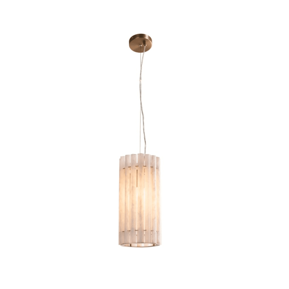 Osmia Luxury White Alabaster & Bronze Ceiling Light Lighting