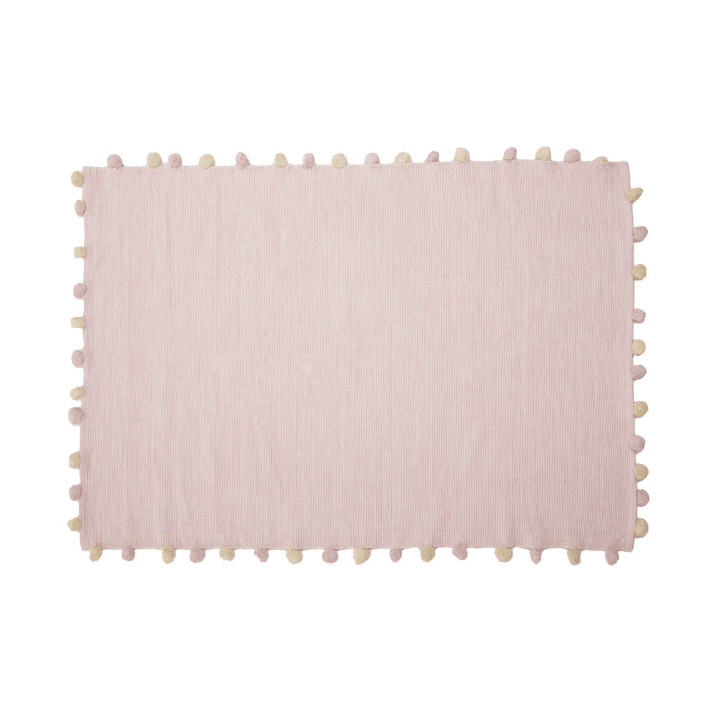 Ottilia Pink Bobbled Edge Rug Textiles