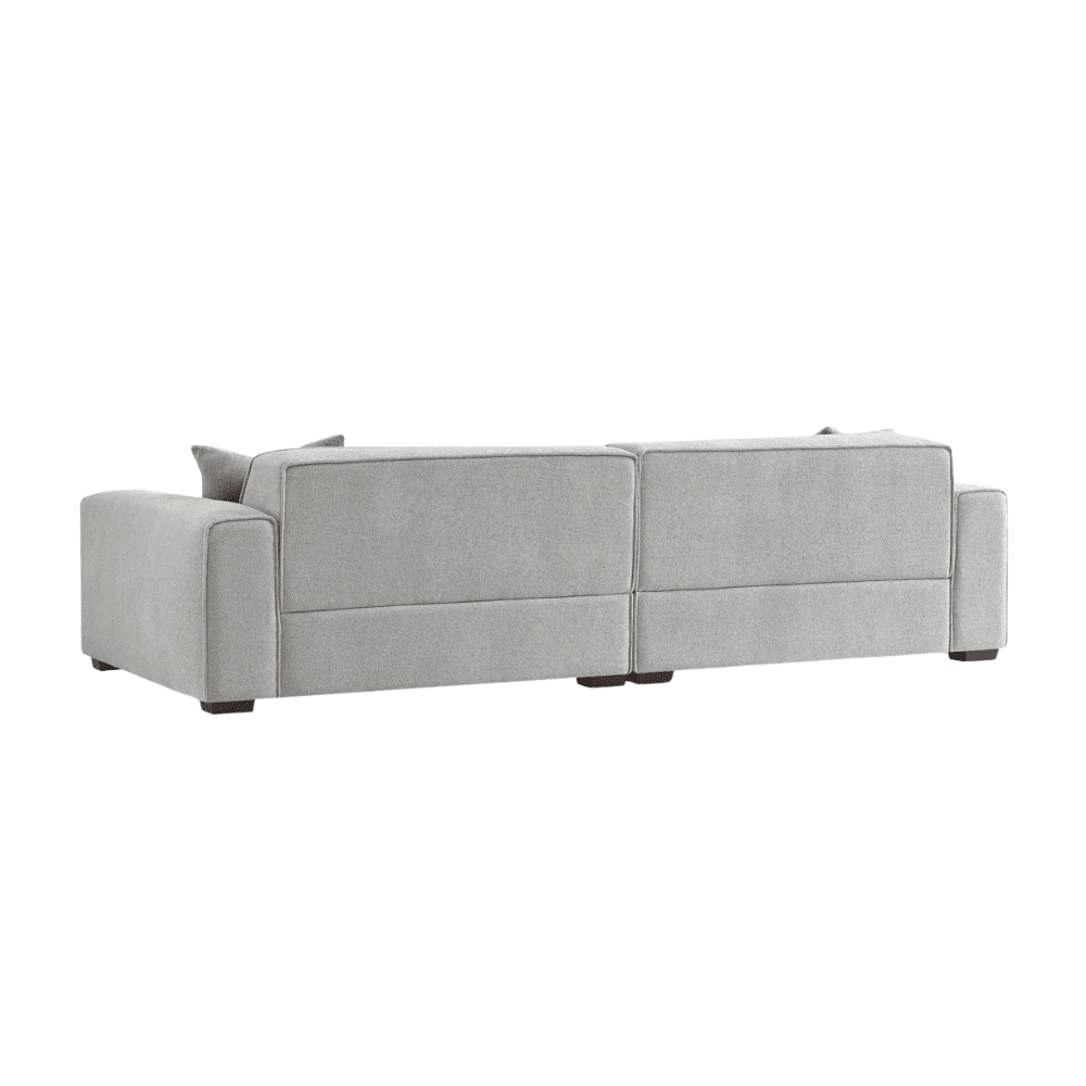 Ottilie Pebble Boucle 4 Seater Sofa with Footstool Sofa