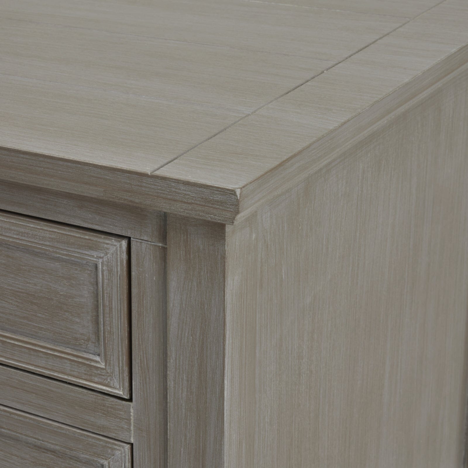 Palma Grey Washed Wood 4 Drawer Console Table Furniture