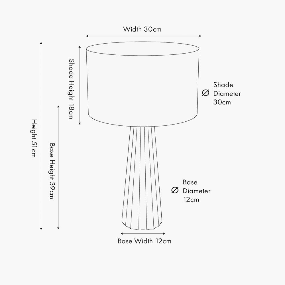 Phoebe Natural Mango Wood Table Lamp with Cream Shade Lighting