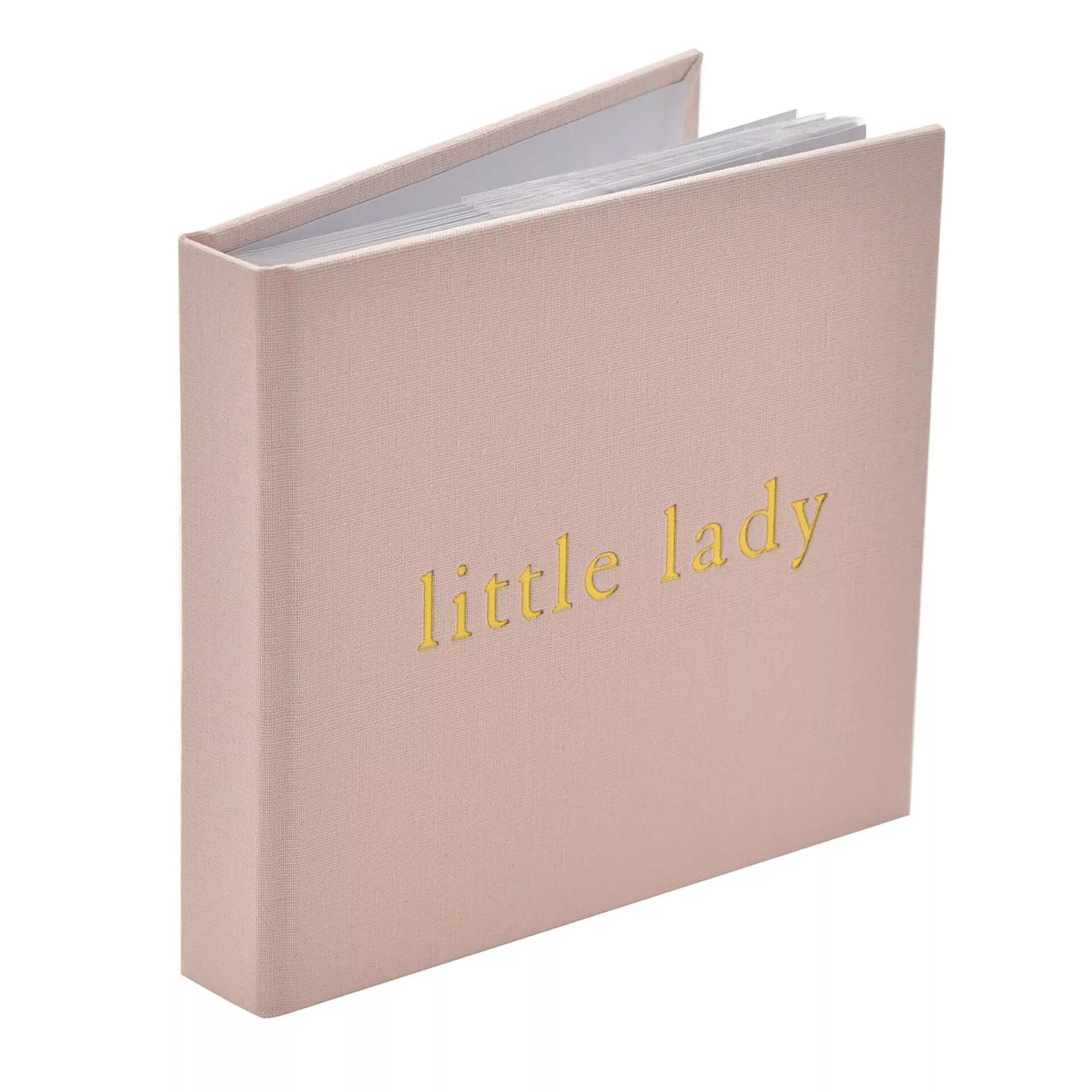 Pink & Gold 'Little Lady' Photo Album Nursery
