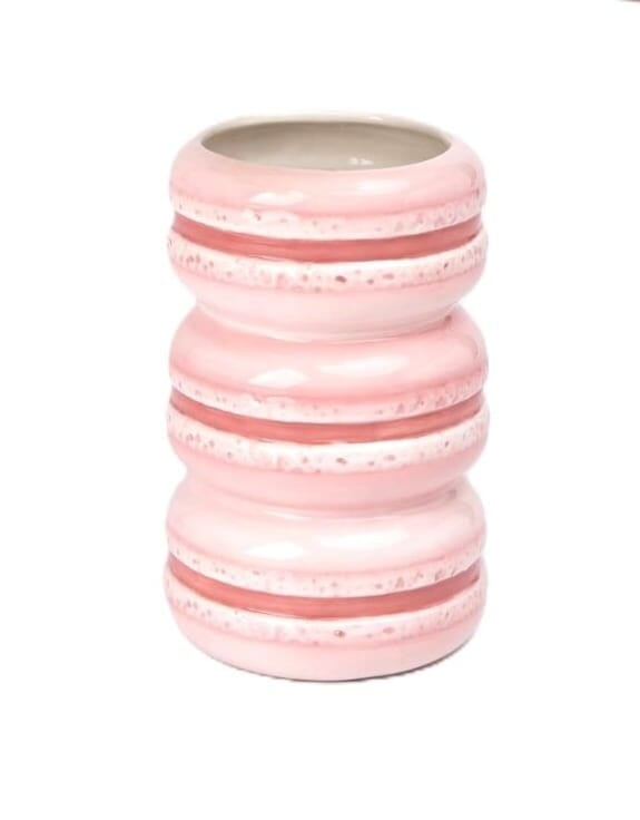 Pink Stacked Macaroon Vase Accessories