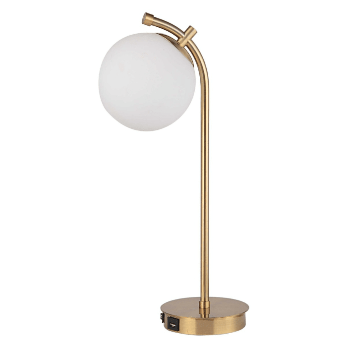 Poki Gold Orb Table Lamp Lighting