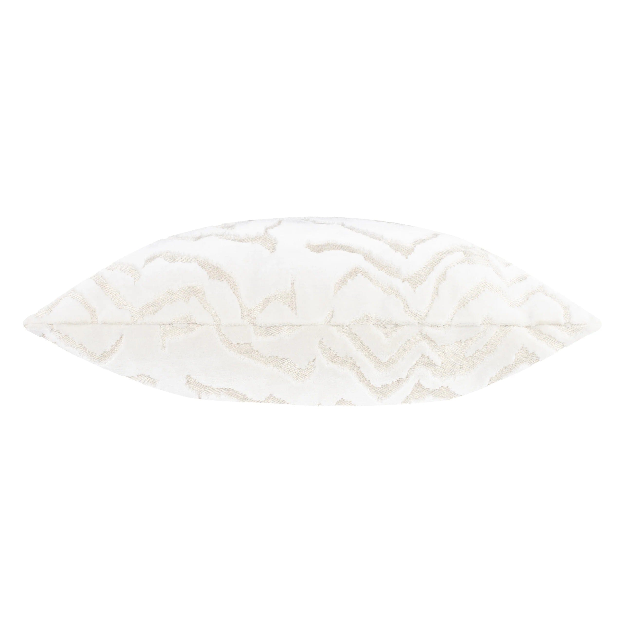 Polter White Velvet Pattern Cushion- 50x50cm