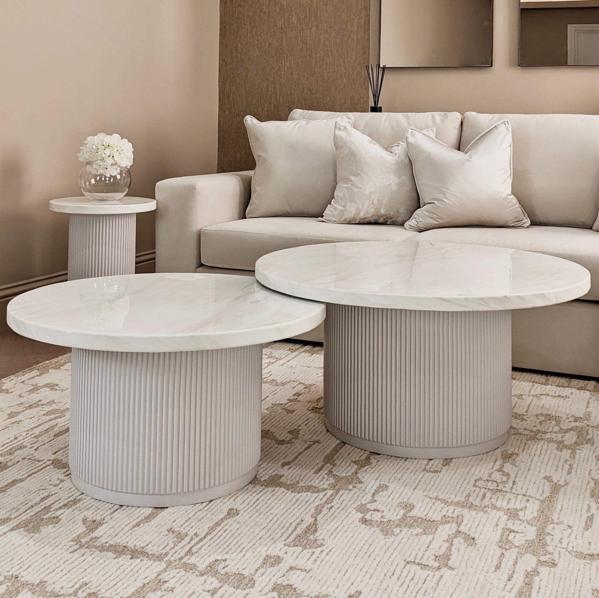 Portobello Large Marble Coffee Table Furniture