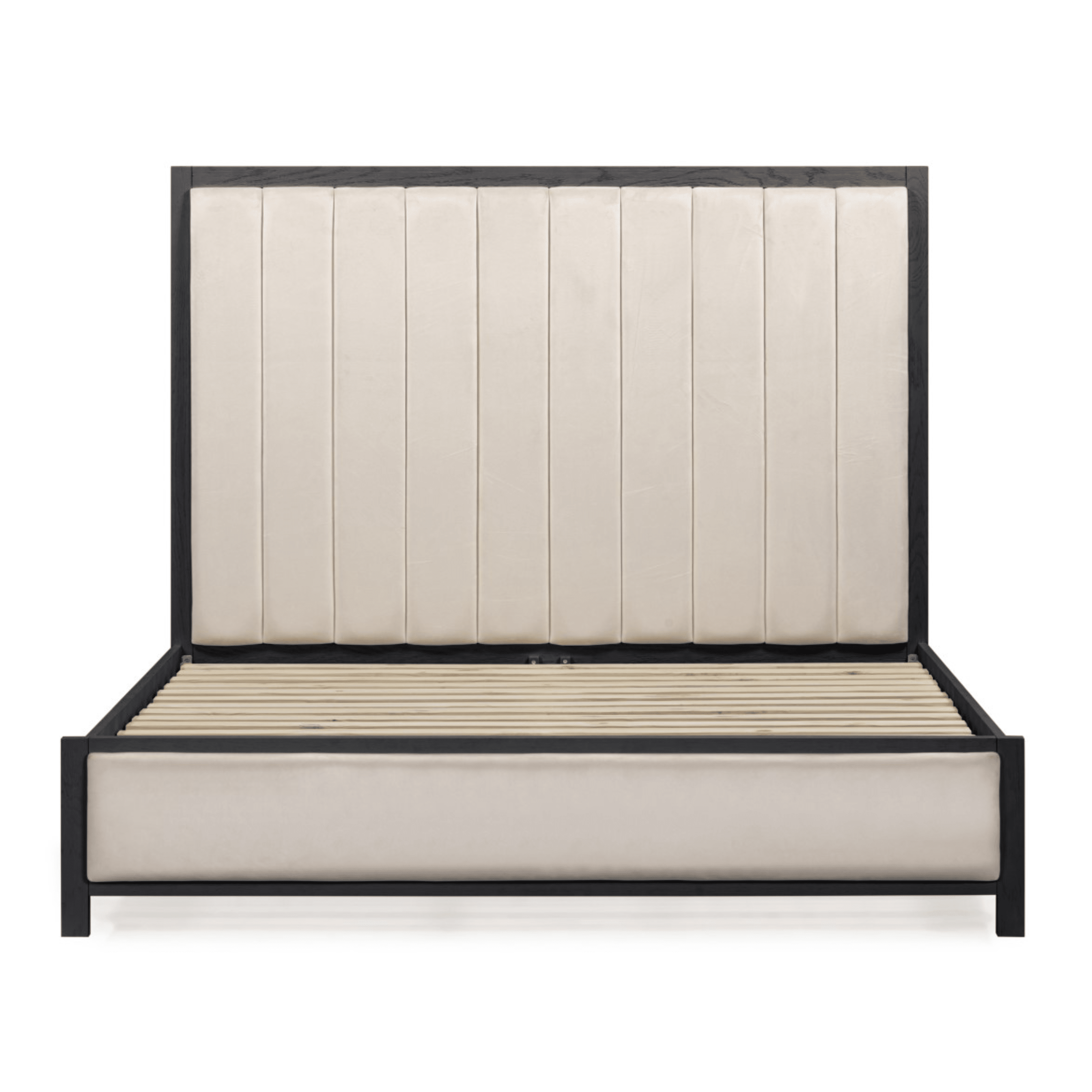 PRE ORDER - Soho Cream Velvet Bed with Black Frame Beds and Headboards