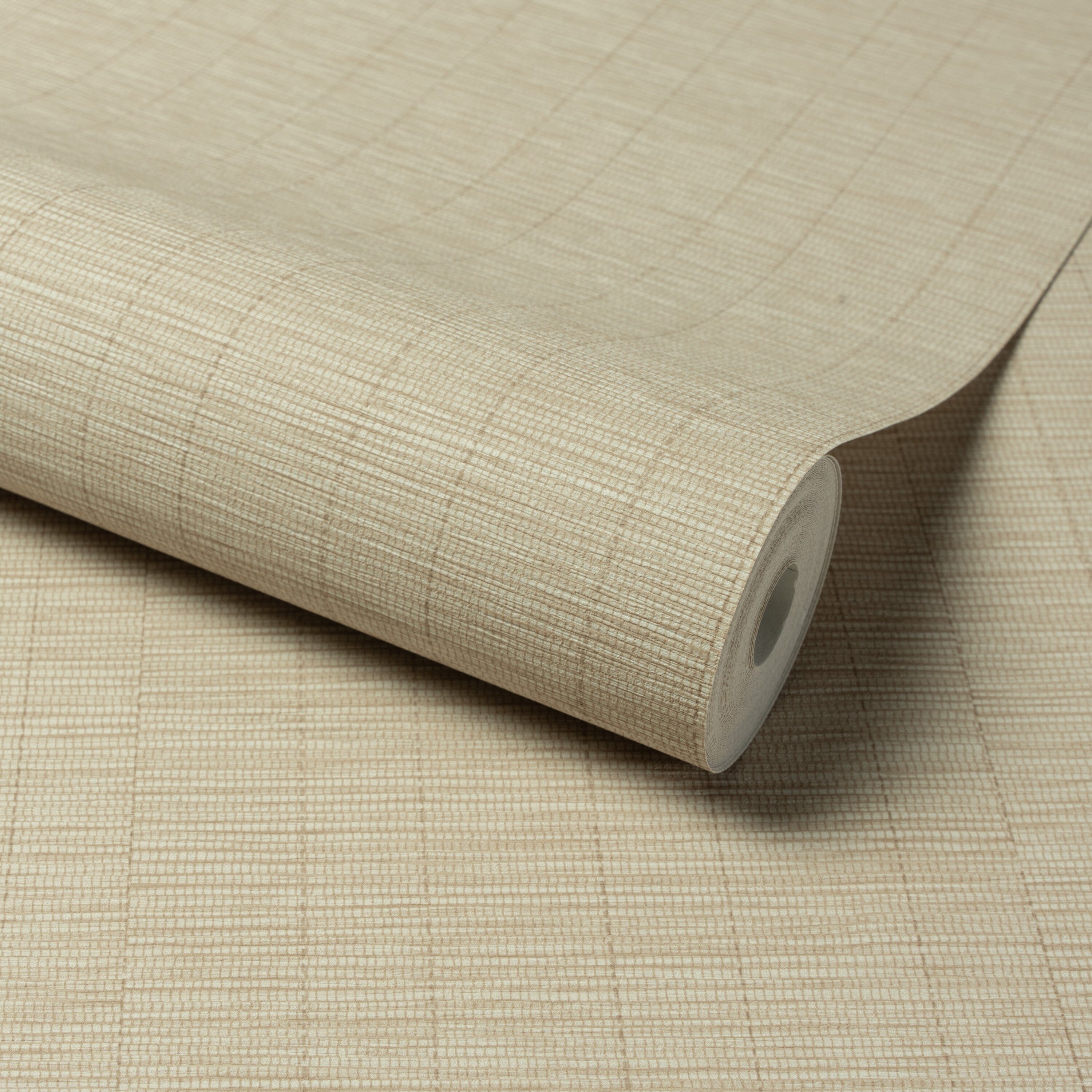 Procida Beige Linear Patterned Wallpaper Home Improvement
