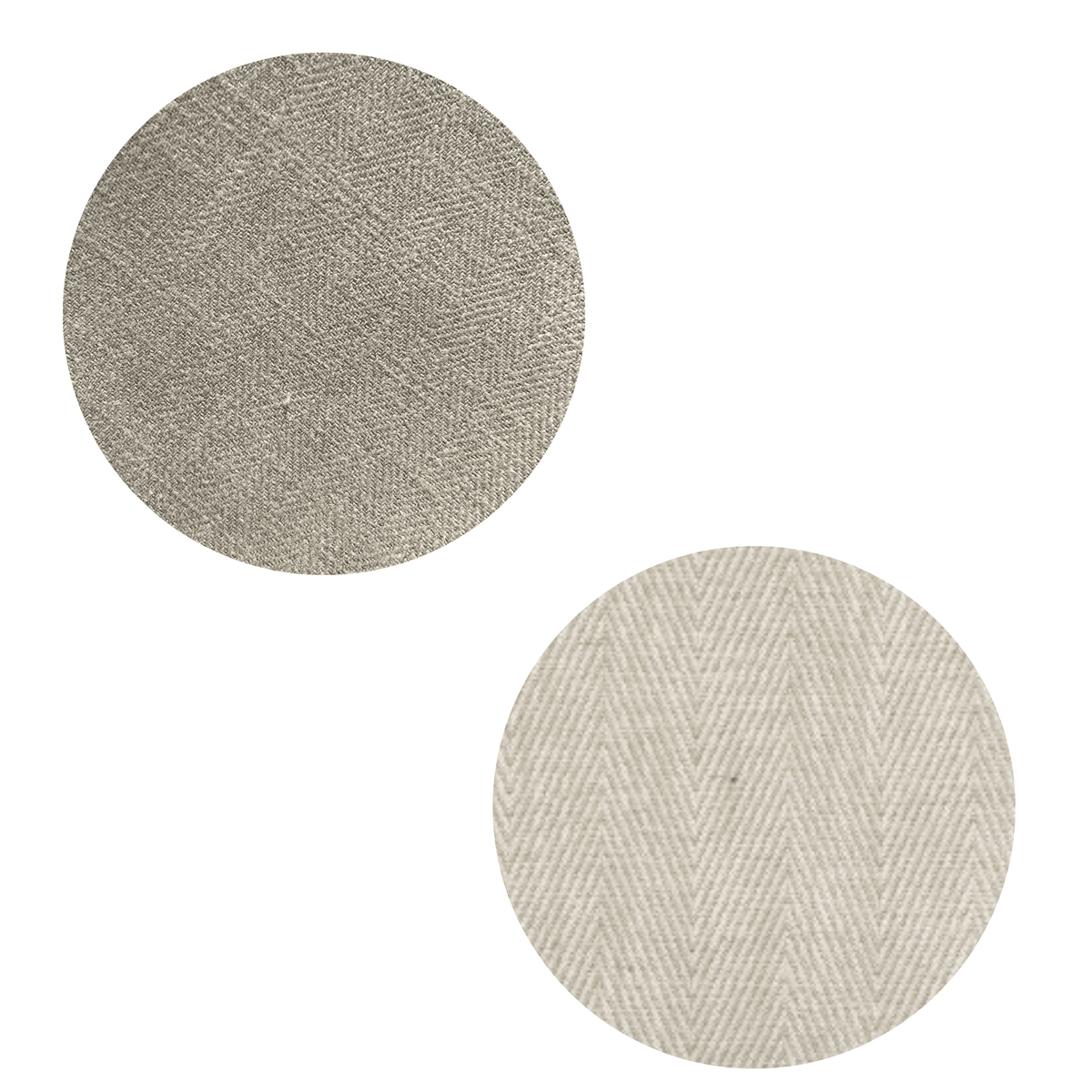 Pumice Woven & Cream Chevron Fabric Samples Sample
