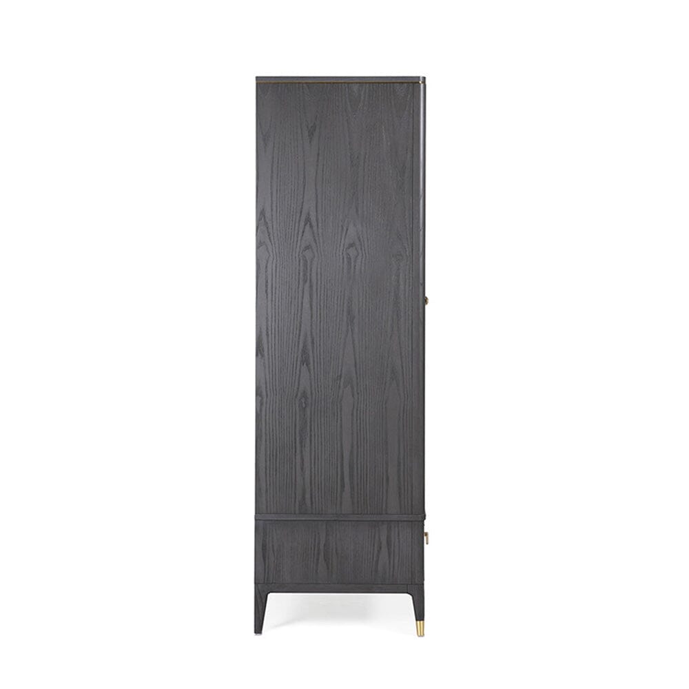 Putney Grey & Gold 2 Door Wardrobe Furniture